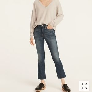 J. CREW 9 Inch mid rise demi boot crop jeans size 26 ,like new, never worn!